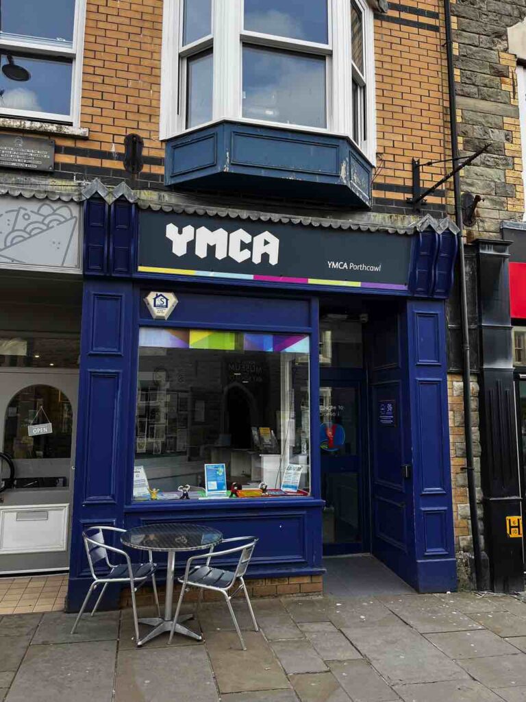 Entrance to Porthcawl YMCA in John Street